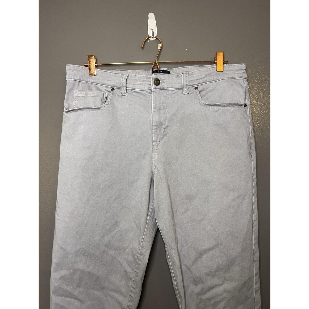 Daniel Hechter Paris Jeans Mens 36x30 Gray Regular Fit Stretch Denim Light Wash